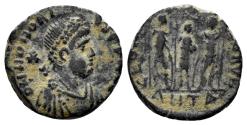 Ancient Coins - Honorius. 393-423 AD. AE4 (1.63g, 14mm). Antioch mint. Struck 406-8 AD. RIC 153