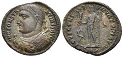 Ancient Coins - Constantine I 'the Great'. 307-337 AD. AE Follis (2.83g, 20mm). Cyzicus mint. Struck 317-20 AD. RIC 8