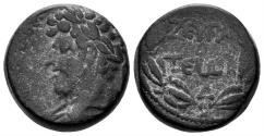 Ancient Coins - Syria, Commagene, Zeugma. Lucius Verus. 161-169 AD. AE 19mm (9.37 gm). SNG München 426