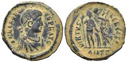 Ancient Coins - Honorius. 393-423 AD. AE3 (2.24g, 19mm). Antioch mint. Struck 408-20 AD. RIC 72