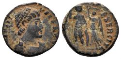 Ancient Coins - Honorius. 393-423 AD. AE3 (2.24g, 15mm). Antioch mint. Struck 408-20 AD. RIC 72