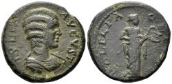 Ancient Coins - Thrace, Deultum. Julia Domna. Augusta. 193-217 AD. AE Tetrassarion (10.50g, 23.5mm). Moushmov 3527