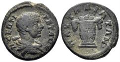 Ancient Coins - Thrace, Pautalia. Geta, as Caesar. 198-209 AD. AE 18mm (3.69g). Varbanov 5348