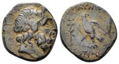 Ancient Coins - Lydia, Blaundos. 2nd-1st Century BC. AE Tetrachalkon (5.73g, 19mm). Theotimidos, magistrate. BMC 1-3