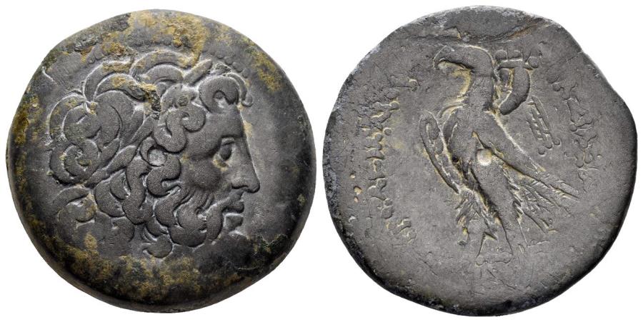 Ancient Coins - Ptolemaic Kingdom. Ptolemy IV Philopator. 221-204 BC. AE Diobol. (23.14 gm). Alexandria. Weiser 98 (Ptolemy V, no ΣE)