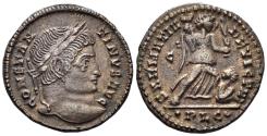 Ancient Coins - Constantine I 'the Great'. 307-337 AD. AE Follis (2.78g, 18mm). Lugdunum mint. Struck 323/4 AD. RIC 214
