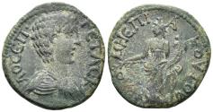 Ancient Coins - Phrygia, Philomelion. Geta, as Caesar. 198-209 AD. AE 21mm (4.68g). Akoutos III, strategos. CNG EA 168, 132