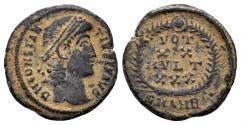 Ancient Coins - Constantius II. 337-361 AD. AE3 (1.59g, 16mm). Antioch mint. Struck 347/8 AD. RIC 113