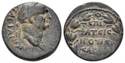 Ancient Coins - Lydia, Sardeis. Vespasian. 69-79 AD. AE 20.5mm (7.12g). T. Fl. Eisigonos, strategos. RPC II 1314