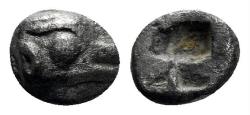 Ancient Coins - Ionia, Phokaia. Circa 525/0-500 BC. AR Hemiobol (0.38 gm, 6mm). Winterthur 3099; SNG Kayhan 1426-7