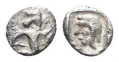 Ancient Coins - Kilikia, Uncertain mint. 4th century BC. AR Tetartemorion (0.16g, 5mm). cf. CNG Elec. Auc. 223, lot 215 (same dies)