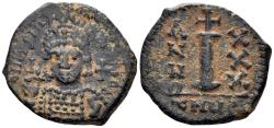 Ancient Coins - Justinian I. 527-565. AE Decanummium (4.72g, 21mm). Antioch mint. Dated RY 30 (554/5). SB 237