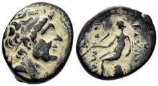 Ancient Coins - Seleukid Kingdom. Antiochos I Soter. 281-261 BC. AE 16.5mm (3.30g). Antioch mint. HGC 9, 169