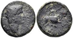 Ancient Coins - Macedon, Amphipolis. Divus Augustus, died 14 AD. AE Assarion (8.19g, 22mm). RPC I 1636