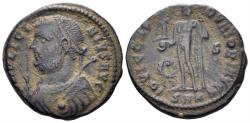 Ancient Coins - Licinius I. 308-324 AD. AE Follis (3.40g, 18.5mm). Cyzicus mint. Struck 317-20 AD. RIC 9