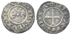 World Coins - Italy, Ancona. Republican Era. Circa 1250-1350. BI Dinero (0.54g, 15mm). Biaggi 33 & 42