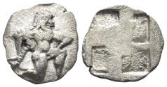Ancient Coins - Thrace, Islands off. Thasos. Circa 525-463 BC. AR Obol (0.72g, 10.5mm). Le Rider, Thasos 4