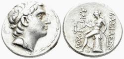 Ancient Coins - Seleukid Kingdom. Antiochos III ‘the Great’, 222-187 BC. AR Tetradrachm (17.19g, 28mm). Antioch mint. Struck circa 204-197 BC. SC 1044.1