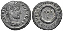 Ancient Coins - Crispus, Caesar. 316-326 AD. AE Follis (3.30g, 18mm). Siscia mint. Struck 321-4 AD. RIC 178
