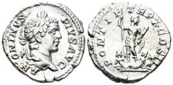 Ancient Coins - Caracalla. 198-217 AD. AR Denarius (2.92g, 19mm). Rome mint. Struck 207 AD. RIC 96