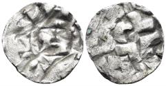 World Coins - Italian States. Republic of Lucca. Henry II, Emperor and King of Italy. 1004-1024. BI Denaro (0.79g, 15mm). Biaggi 1056