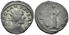 Ancient Coins - Claudius II Gothicus. 268-270 AD. AE Antoninianus (2.82g, 19mm). Siscia mint. Struck 270 AD. RIC 187