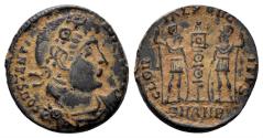 Ancient Coins - Constantine I 'the Great'. 307-337 AD. AE Follis (1.80g, 15mm). Antioch mint. Struck 335-7 AD. RIC 108