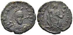Ancient Coins - Honorius. 393-423 AD. AE Centenionalis (2.34g, 18mm). Cyzicus mint. Struck 400-3 AD. LRBC 2585