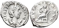 Ancient Coins - Herennia Etruscilla, Augusta. 249-251 AD. AR Antoninianus (4.09g, 23mm). Rome mint. Struck 250 AD. RIC 59b
