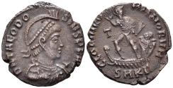 Ancient Coins - Theodosius I the Great. 379-395 AD. AE2 (4.73g, 22mm). Cyzicus mint. Struck 379-83 AD. RIC 23