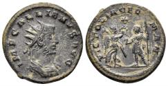 Ancient Coins - Gallienus. 253-268 AD. BI Antoninianus (3.96g, 21mm). Antioch mint. Struck 256/7 AD. RIC 452