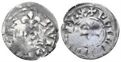 World Coins - France, Royal. Philippe IV, the Fair (le Bel). 1285-1314. BI Denier bourgeoise (1.03g, mm). Struck Januari 1311. Duplessy 232