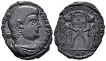 Ancient Coins - Magnentius. 350-353 AD. AE Centenionalis (4.33g, 23mm). Treveri mint. Struck 352 AD. RIC 312