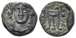 Ancient Coins - Seleukid Kingdom. Antiochos II Theos. 261-246 BC. AE 10mm (1.10g). Sardeis mint. SC 521.1