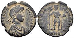 Ancient Coins - Theodosius I the Great. 379-395 AD. AE2 (5.18g, 22mm). Nicomedia mint. Struck 392-5 AD. RIC 46