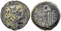 Ancient Coins - Seleukid Kingdom. Alexander II Zabinas. 128-122 BC. AE 20mm (6.77g). Antioch mint. Dated SE 185 (128/7 BC). SC 2229.5