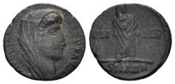 Ancient Coins - Divus Constantine I. Died 337. AE Follis (1.48g, 14mm). Antioch mint. Struck 347/8 AD. RIC 117