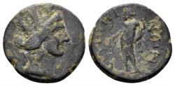 Ancient Coins - Lydia, Saitta. Imperial Times. Late 2nd - early 3rd century AD. AE 16mm (2.69 gm). BMC 21