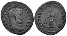 Ancient Coins - Constantius I, as Caesar. 293-305 AD. AE Follis (9.46g, 28mm). Rome mint. Struck 303-5 AD. RIC 112a