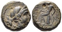 Ancient Coins - Seleukid Kingdom. Seleukos III Soter (Keraunos). 226-223 BC. AE 14mm (4.57g). Antioch mint. SC 922