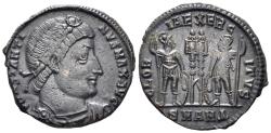 Ancient Coins - Constantine I 'the Great'. 307-337 AD. AE Follis (2.13g, 17mm). Antioch mint. Struck 330-3 AD. RIC 85