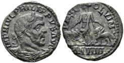 Ancient Coins - Moesia Superior, Viminacium. Philip I. 244-249 AD. AE Sestertius (14.33g, 27mm). Dated CY 9 (247/8 AD). Varbanov 138