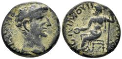 Ancient Coins - Phrygia, Philomelion. Claudius 41-54 AD. AE 17mm (4.73g). Brocchos, magistrate. RPC I 3247