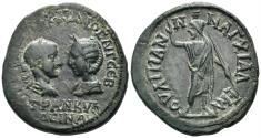 Ancient Coins - Thrace, Anchialos. Gordian III, with Tranquillina. 238-244 AD. AE Pentassarion (12.78g, 27mm). Mouchmov 2959