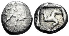Ancient Coins - Pamphylia, Aspendos. Circa 465-430 BC. AR Stater (10.28 gm 20mm). SNG von Aulock 4482-3