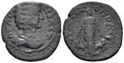 Ancient Coins - Karia, Trapezopolis. Julia Domna, Augusta. 193-217 AD. AE Assarion (3.41g, 19.5mm). RPC V.2 - (unassigned; ID 66084)