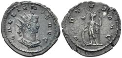 Ancient Coins - Gallienus. 253-268 AD. BI Antoninianus (2.73g, 23mm). Antioch mint. Struck 263/4 AD. RIC 668