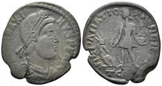 Ancient Coins - Magnus Maximus. 383-388 AD. AE2 (5.01g, 25mm). Arelate mint. Struck 383-8 AD. RIC 26a