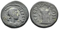 Ancient Coins - Lydia, Hieracome-Hierocaesarea. Time of Nero to Hadrian. 54-138 AD. AE 15mm (3.13g). RPC III 1855