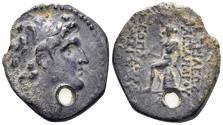 Ancient Coins - Seleukid Kingdom. Alexander I Balas. 152/1-145 BC. AR Drachm (3.81g, 19mm). Antioch mint. SC 1785